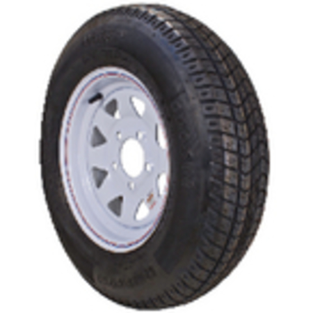 LOADSTAR TIRES Loadstar Bias Tire & Wheel (Rim) Assembly ST175/80D-13 5 Hole C Ply 3S140